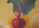 Wall Art by Allyson, Native Foods chalkboard,beet mural,restaurant mural, vegetable mural,native foods mural